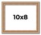 Photo Size Deco Brown Picture Frame - UV Acrylic, Foam Board Backing, Hanging Hardware